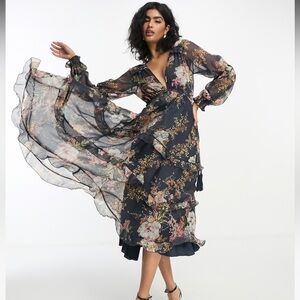 Floral midi dress